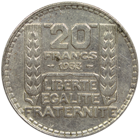 1 Kilo argent 20 francs Turin