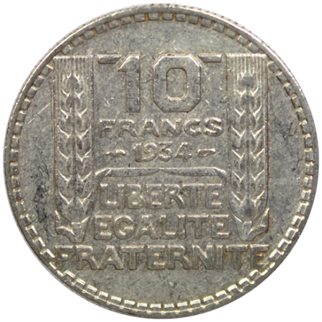 1 Kilo argent 10 francs Turin